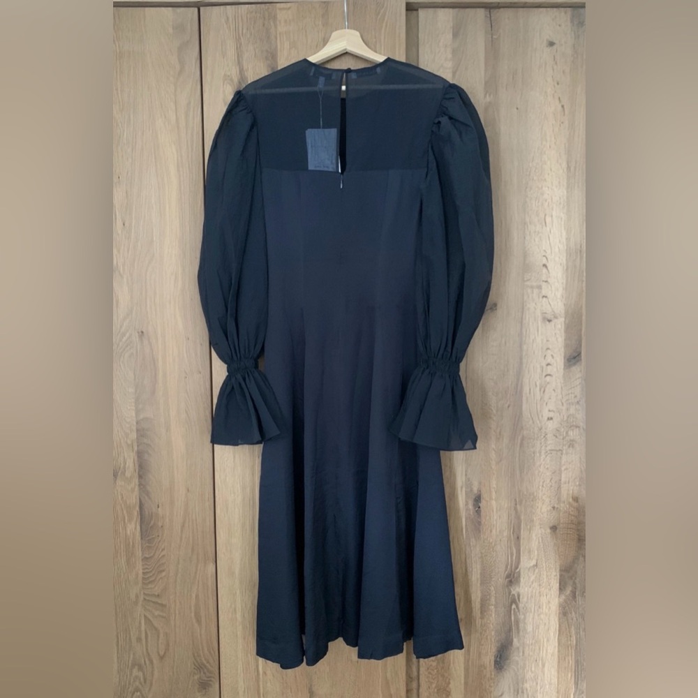Rejina Pyo Little Black Silk Dress NWT 06 - Picture 4 of 8